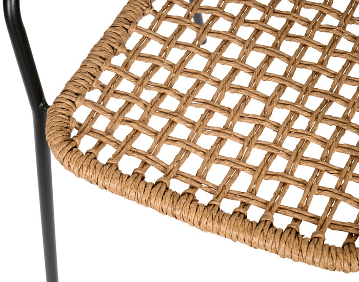 Trädgårdsstol Madison Svart/Natur Sunlife